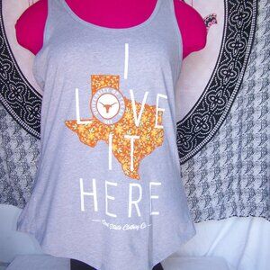 Great State Clothing Co. NWT Univ. of TX Racerback Tank Sz M